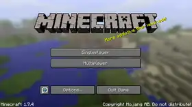 Java Edition 1.7.4.png: Infobox image for Minecraft 1.7.4 the version in Minecraft