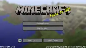 Java Edition 1.7.8.png: Infobox image for Minecraft 1.7.8 the version in Minecraft