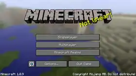 Java Edition 1.8.9.png: Infobox image for Minecraft 1.8.9 the version in Minecraft