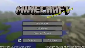 Java Edition 1.9.1-pre1.png: Infobox image for 1.9.1-pre1 the version in Minecraft