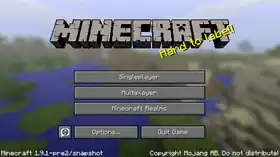 Java Edition 1.9.1-pre2.png: Infobox image for 1.9.1-pre2 the version in Minecraft