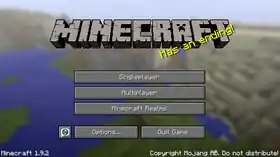 Java Edition 1.9.2.png: Infobox image for Minecraft 1.9.2 the version in Minecraft