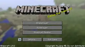 Java Edition 1.9.3.png: Infobox image for Minecraft 1.9.3 the version in Minecraft