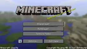 Java Edition 12w19a.png: Infobox image for Minecraft 12w19a the version in Minecraft