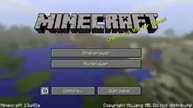 Java Edition 13w43a.png: Infobox image for 13w43a the version in Minecraft