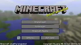 Java Edition 16w07a.png: Infobox image for Minecraft 16w07a the version in Minecraft