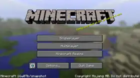 Java Edition 16w07b.png: Infobox image for Minecraft 16w07b the version in Minecraft