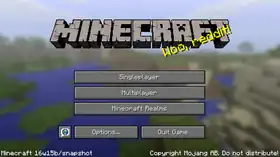 Java Edition 16w15b.png: Infobox image for Minecraft 16w15b the version in Minecraft