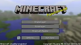 Java Edition 16w20a.png: Infobox image for Minecraft 16w20a the version in Minecraft