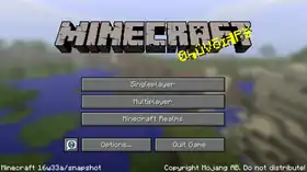 Java Edition 16w33a.png: Infobox image for Minecraft 16w33a the version in Minecraft