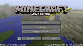 Java Edition 17w43b.png: Infobox image for Minecraft 17w43b the version in Minecraft