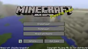 Java Edition 18w10a.png: Infobox image for Minecraft 18w10a the version in Minecraft