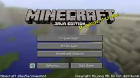 Java Edition 18w15a.png: Infobox image for Minecraft 18w15a the version in Minecraft