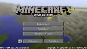 Java Edition 18w19a.png: Infobox image for Minecraft 18w19a the version in Minecraft