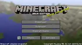 Java Edition 18w21b.png: Infobox image for Minecraft 18w21b the version in Minecraft