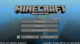 Java Edition 18w43c.png: Infobox image for Minecraft 18w43c the version in Minecraft