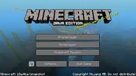 Java Edition 18w46a.png: Infobox image for Minecraft 18w46a the version in Minecraft