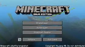 Java Edition 18w47a.png: Infobox image for Minecraft 18w47a the version in Minecraft