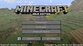 Java Edition 18w49a.png: Infobox image for Minecraft 18w49a the version in Minecraft