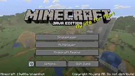 Java Edition 19w08a.png: Infobox image for Minecraft 19w08a the version in Minecraft