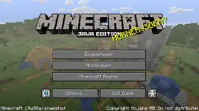 Java Edition 19w38a.png: Infobox image for Minecraft 19w38a the version in Minecraft