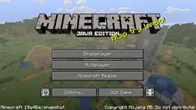 Java Edition 19w40a.png: Infobox image for Minecraft 19w40a the version in Minecraft