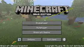 Java Edition 20w11a.png: Infobox image for Minecraft 20w11a the version in Minecraft