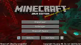 Java Edition 20w15a.png: Infobox image for Minecraft 20w15a the version in Minecraft