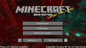 Java Edition 20w18a.png: Infobox image for Minecraft 20w18a the version in Minecraft