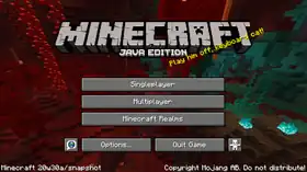 Java Edition 20w30a.png: Infobox image for Minecraft 20w30a the version in Minecraft