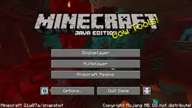 Java Edition 21w07a.png: Infobox image for Minecraft 21w07a the version in Minecraft