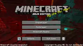 Java Edition 21w13a.png: Infobox image for Minecraft 21w13a the version in Minecraft