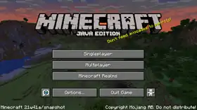 Java Edition 21w41a.png: Infobox image for Minecraft 21w41a the version in Minecraft