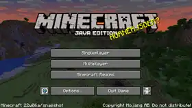Java Edition 22w06a.png: Infobox image for Minecraft 22w06a the version in Minecraft