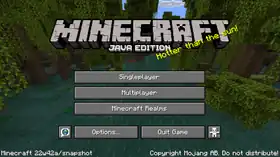 Java Edition 22w42a.png: Infobox image for Minecraft 22w42a the version in Minecraft
