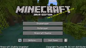Java Edition 23w03a.png: Infobox image for Minecraft 23w03a the version in Minecraft