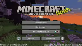 Java Edition 24w03a.png: Infobox image for Minecraft 24w03a the version in Minecraft