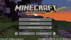 Java Edition 24w06a.png: Infobox image for Minecraft 24w06a the version in Minecraft