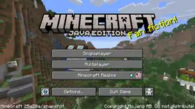 Java Edition 25w20a.png: Infobox image for Minecraft 25w20a the version in Minecraft