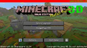 Java Edition 3D Shareware v1.34.png: Infobox image for Minecraft 3D Shareware v1.34 the version in Minecraft