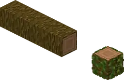 Jungle Fallen Log.png: Infobox image for Fallen tree the structure in Minecraft