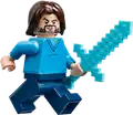 A LEGO minifigure of Steve.