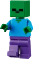 LEGO Minecraft Zombie minifigure.
