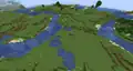 Multiple water lakes in a plains biome.