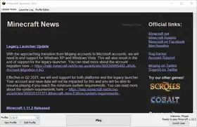 The last update to the Legacy Minecraft Launcher, version 1.6.93.