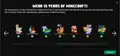 Opened daily boxes in Minecraft Launcher for days 8-14 of "15 days of Minecraft"