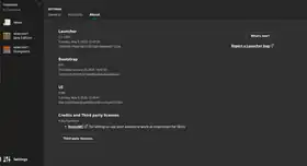 Launcher 2.1.14401.png: Infobox image for 2.1.144xx the version in Minecraft