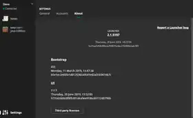 Launcher 2.1.5197.png: Infobox image for 2.1.5195/2.1.5196/2.1.5197 the version in Minecraft