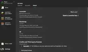 Launcher 2.3.115.png: Infobox image for 2.3.115 the version in Minecraft