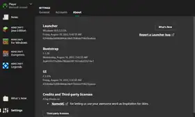 Launcher 2.3.376.png: Infobox image for 2.3.376 the version in Minecraft